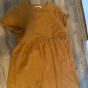 🍋🍋LA Hearts Mustard Yellow Babydoll Style Dress